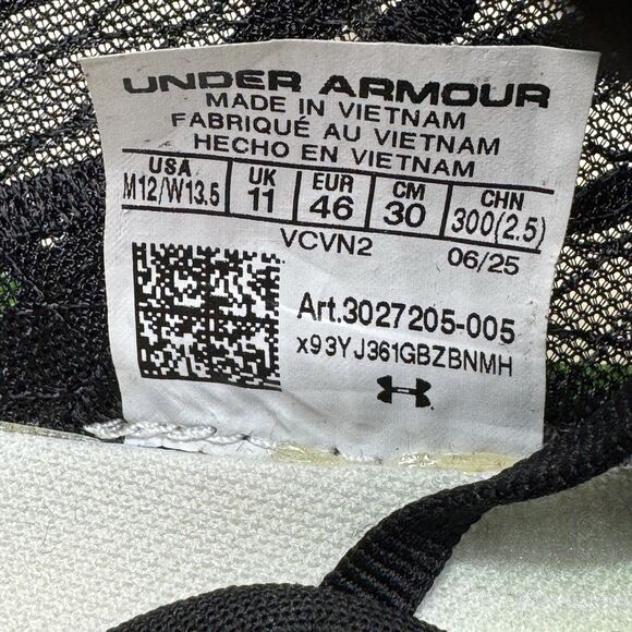 NEW Under Armour Flow Velociti Elite 2 Black Green Running sz 12 3027205-005 main image 7